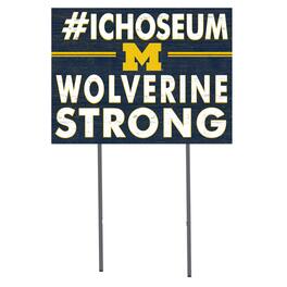 Jardine - Michigan Wolverines 18'' x 24'' I Chose Lawn Sign - Navy