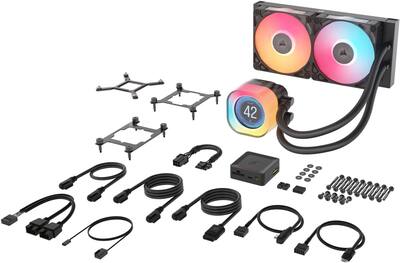 CORSAIR iCUE LINK TITAN 240 RX LCD Liquid CPU Cooler Black CW CORSAIR iCUE LINK TITAN 240 RX LCD Liquid CPU Cooler Black CW
