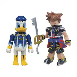 Diamond Select Toys - Kingdom Hearts Minimates Series 1: | Sora & Donald Duck - Blue