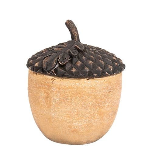 BreeBe - Resin Acorn Sitter - Brown