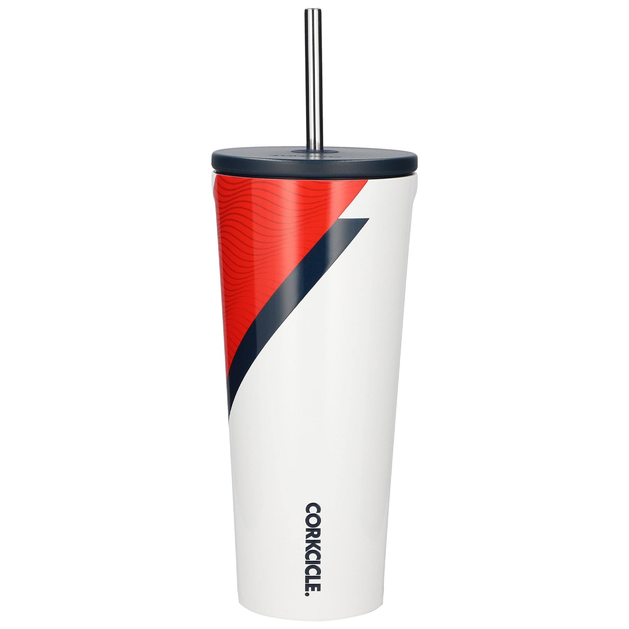 Alt View 1. Corkcicle - Team USA 24oz. Line Wave Cold Cup - White.