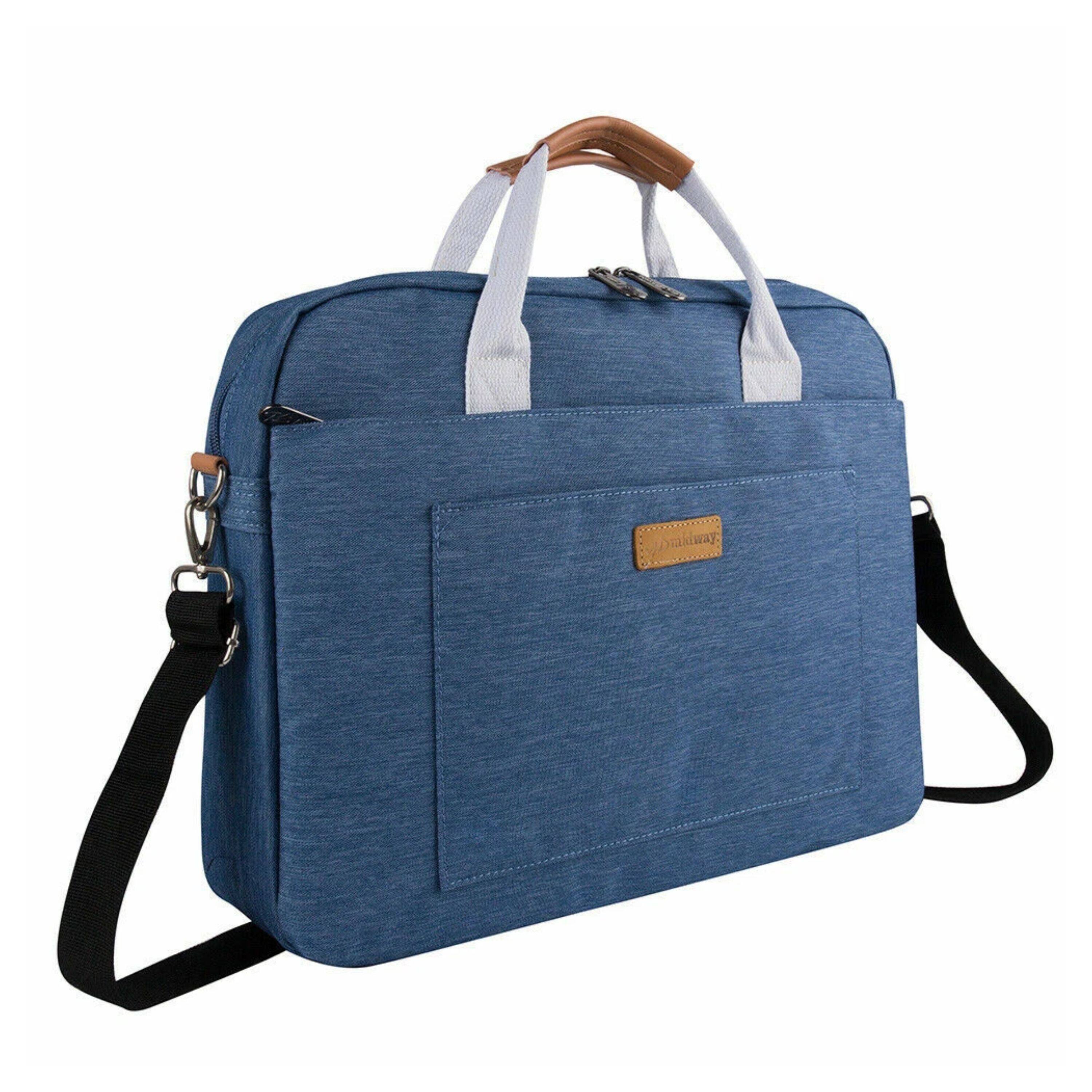Alt View 1. Kitcheniva - Travel Shoulder Messenger Bag Carry Case For 15" Laptop Blue - Blue.