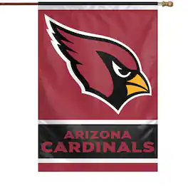 WinCraft - Arizona Cardinals 28" x 40" Primary Logo Single-Sided Vertical Banner - Multicolor