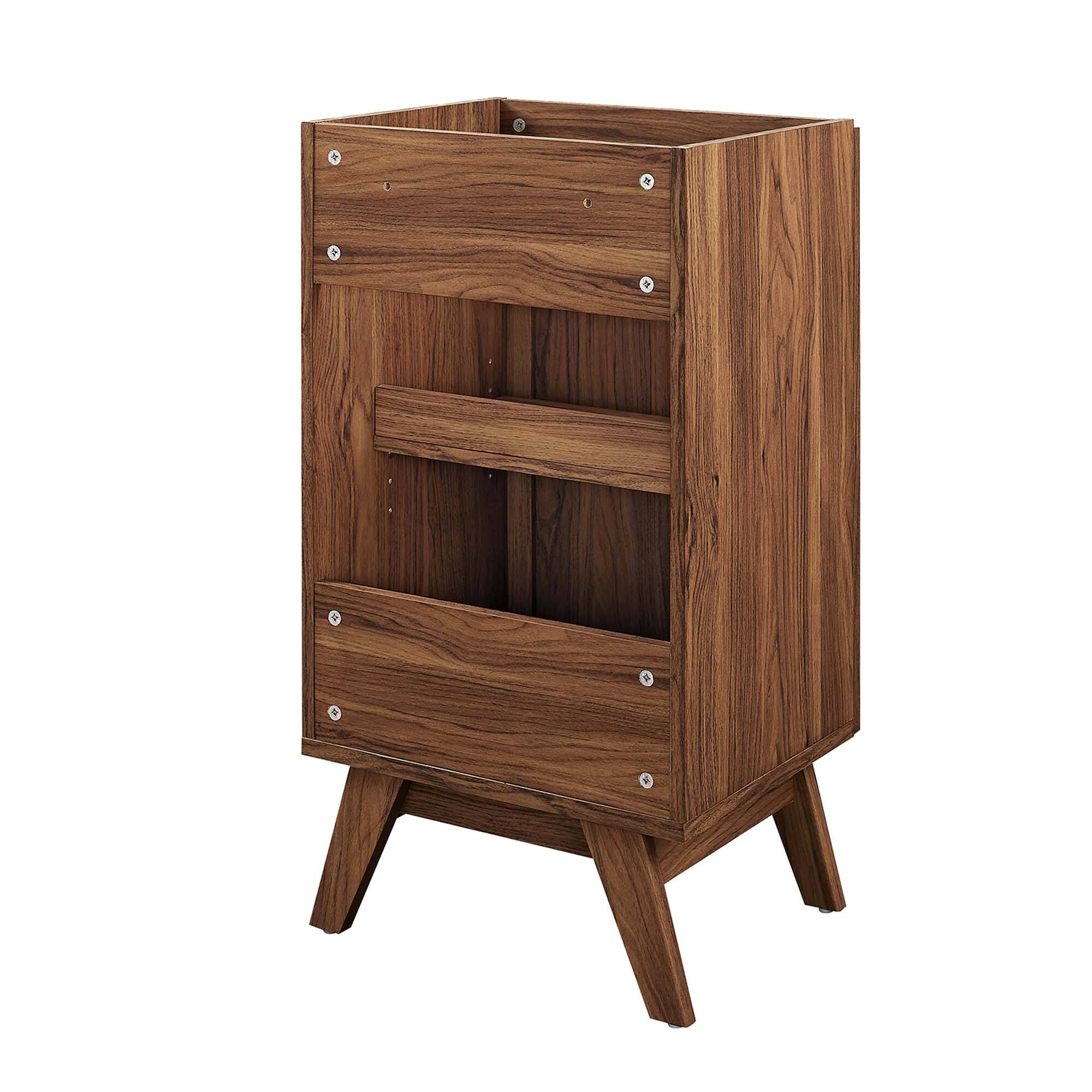 Alt View 3. Modway - Soma Bathroom Cabinet Basin Not Included by Modway - Walnut.