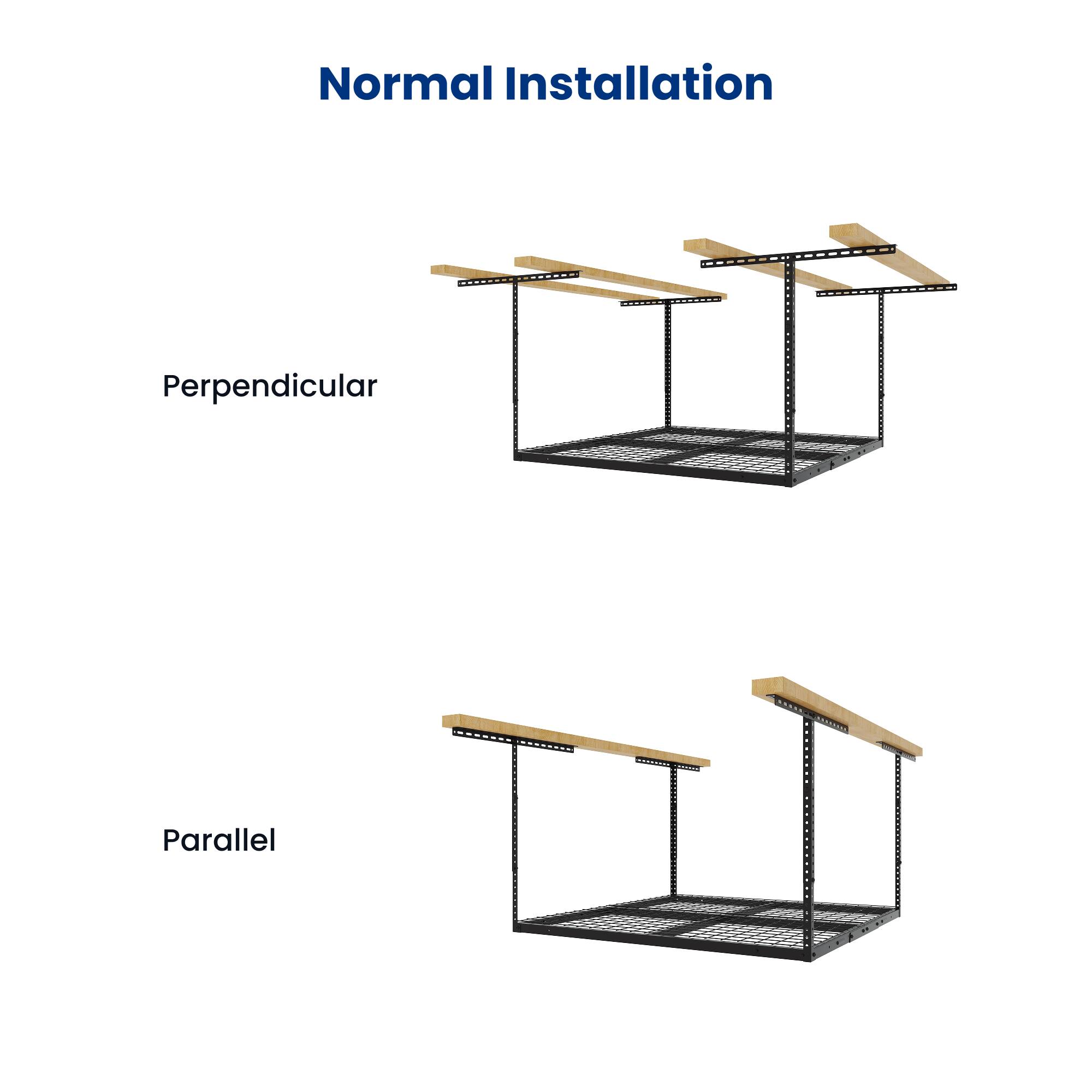 Normal Installation

Perpendicular

Parallel