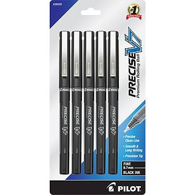 #26020 PILOT PRECISE V7  
PILOT PRECISE V7  
PILOT PRECISE V7  
PILOT PRECISE V7  
#1 V7 Ball  
PILOT Rolling  
PRECISE Premium  
Precise Clean Line  
Smooth & Long Writing  
Precision Tip  
FINE 0.7 mm  
BLACK INK  
PILOT