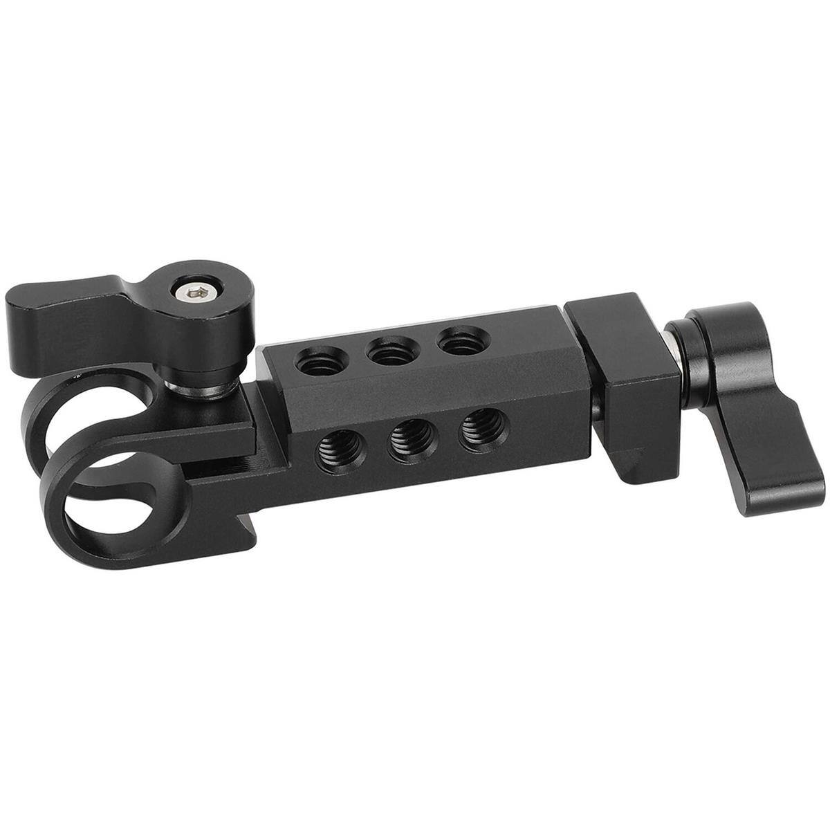 Alt View 4. CAMVATE - CAMVATE 15mm Rod Holder to Manfrotto-Type Clamp Mount, Black.