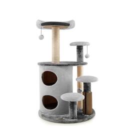 Kadyn - Cat Tower, Cat Tree for Indoor Cats, 40 Inch Cat Tree Tower Multi-Level Activity Tree with 2-Tier Cat-Hole Condo - Gray