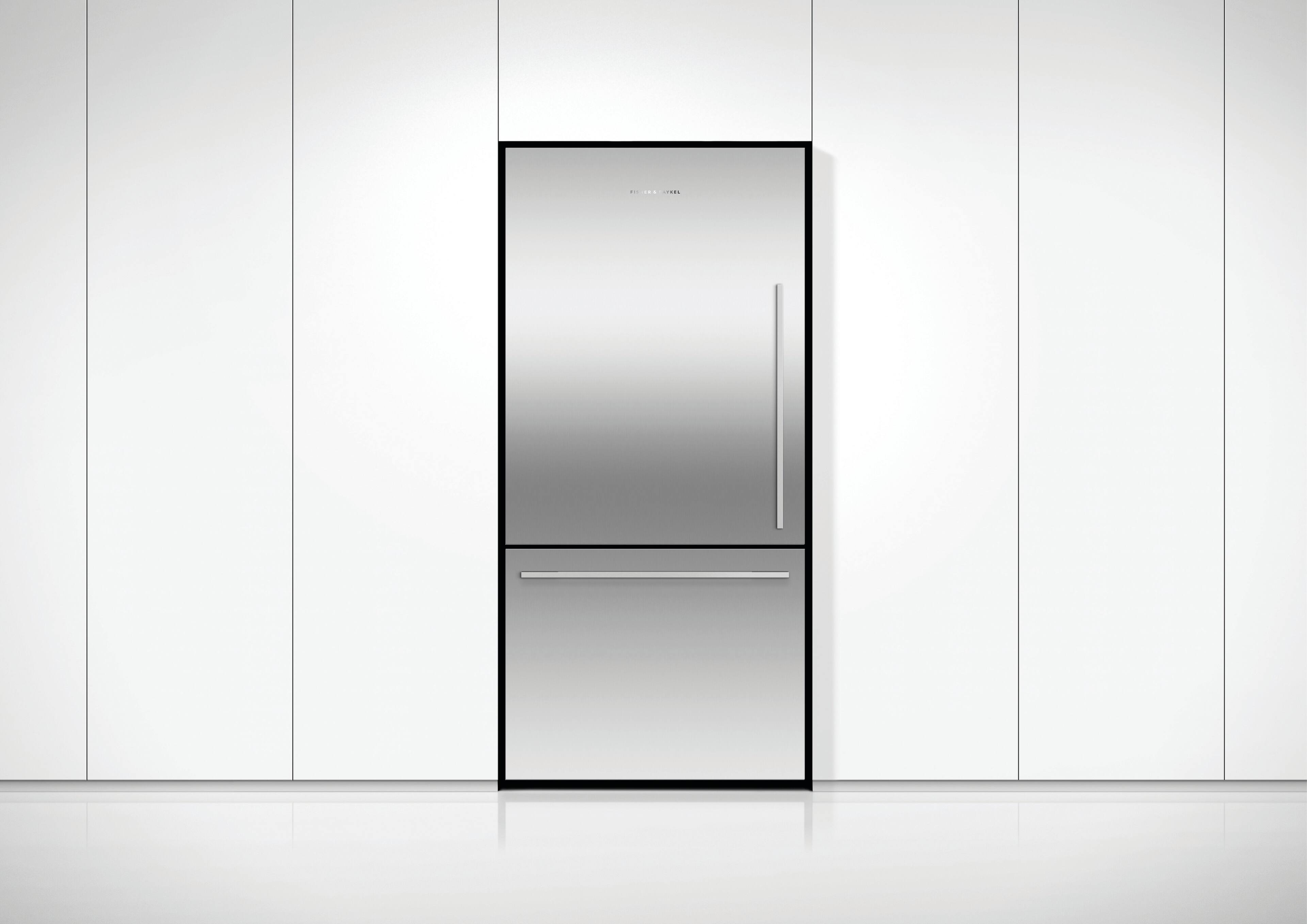 Alt View 1. Fisher & Paykel - ActiveSmart 17.1 Cu. Ft. Bottom-Freezer Refrigerator - Silver.