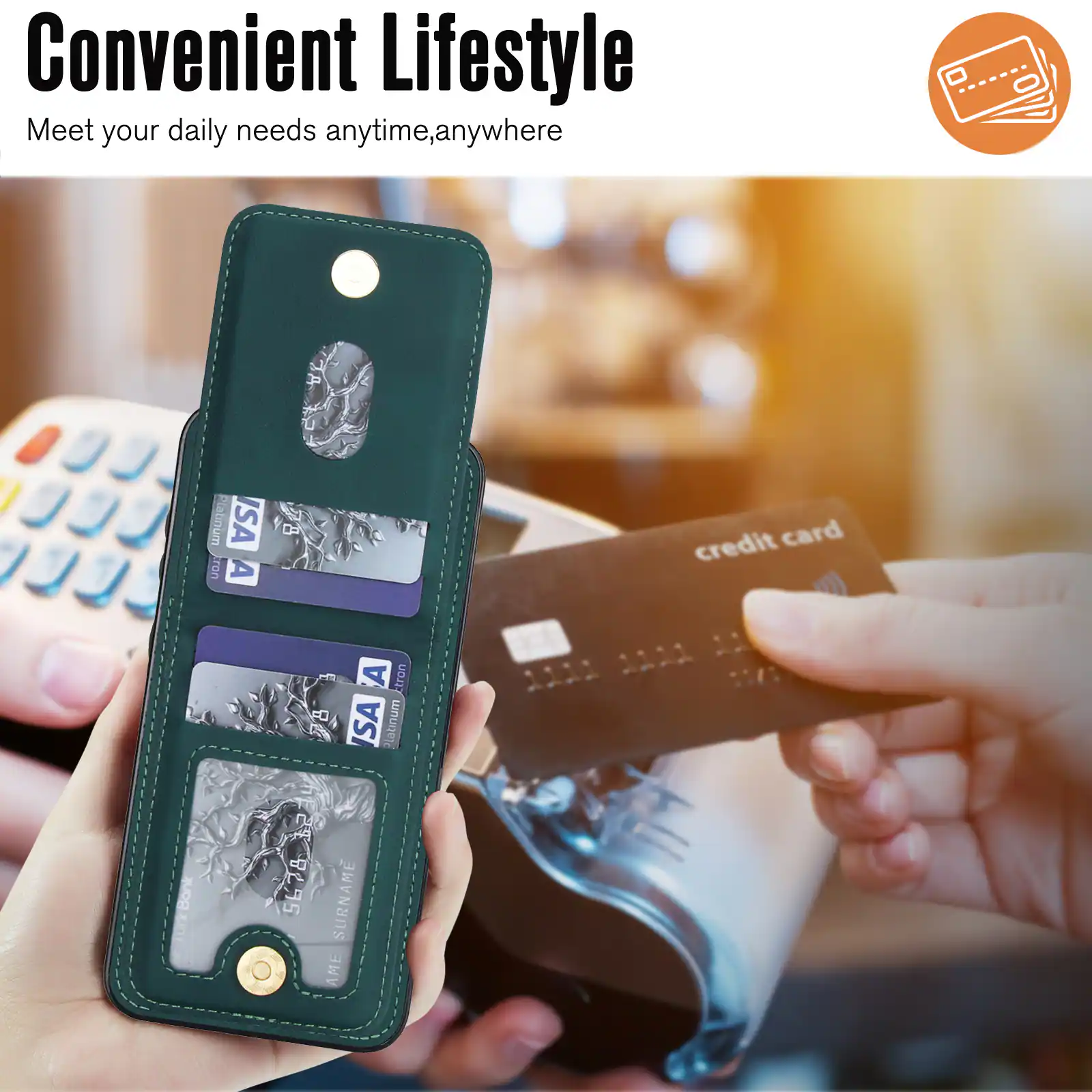 Convenient Lifestyle  
Meet your daily needs anytime, anywhere  

Platinum ISA credit card  
O B A Etron SA  
Platinum 2222 :1 surkBonk 8295 SURNAME AME