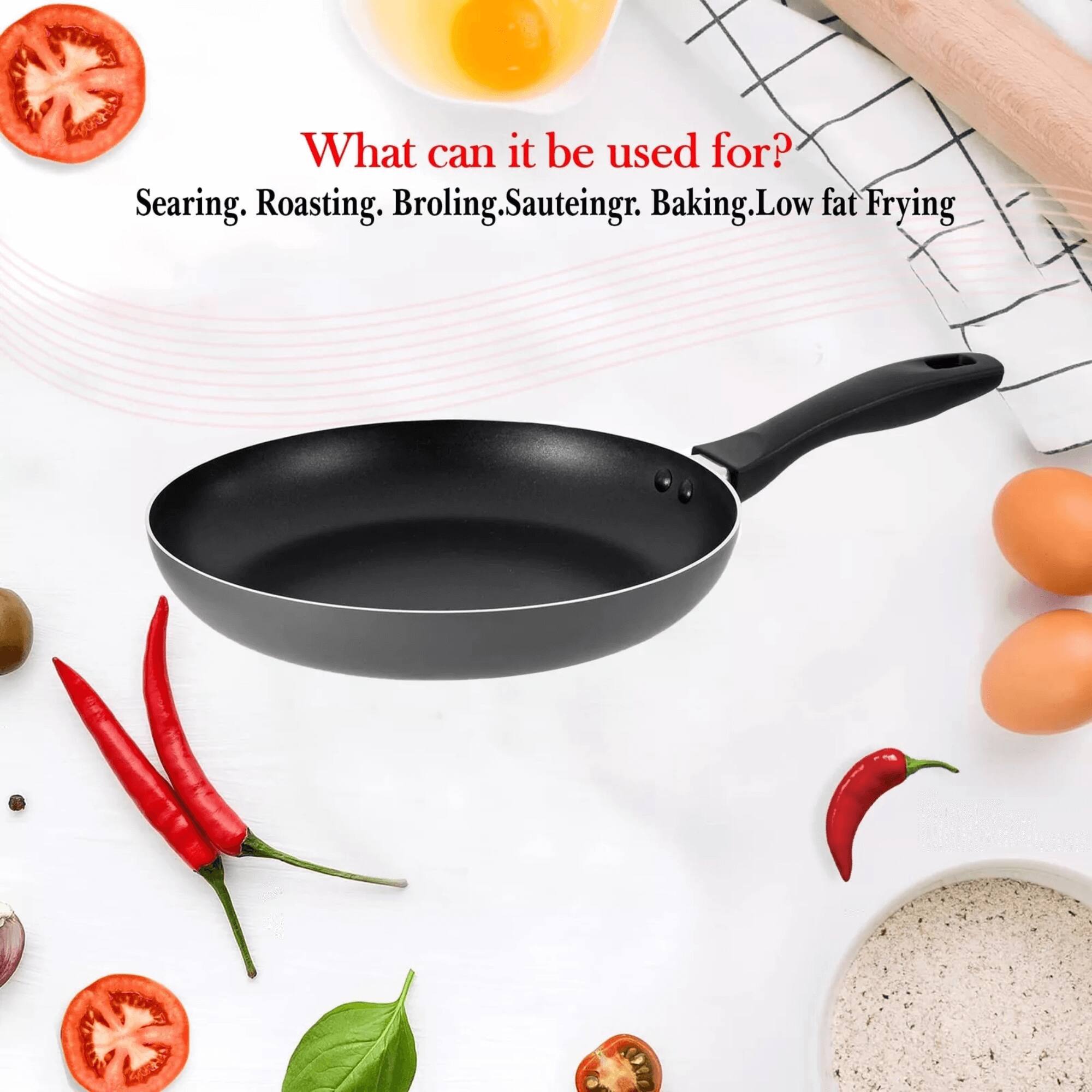 What can it be used for?  
Searing. Roasting. Broiling. Sautéing. Baking. Low fat Frying