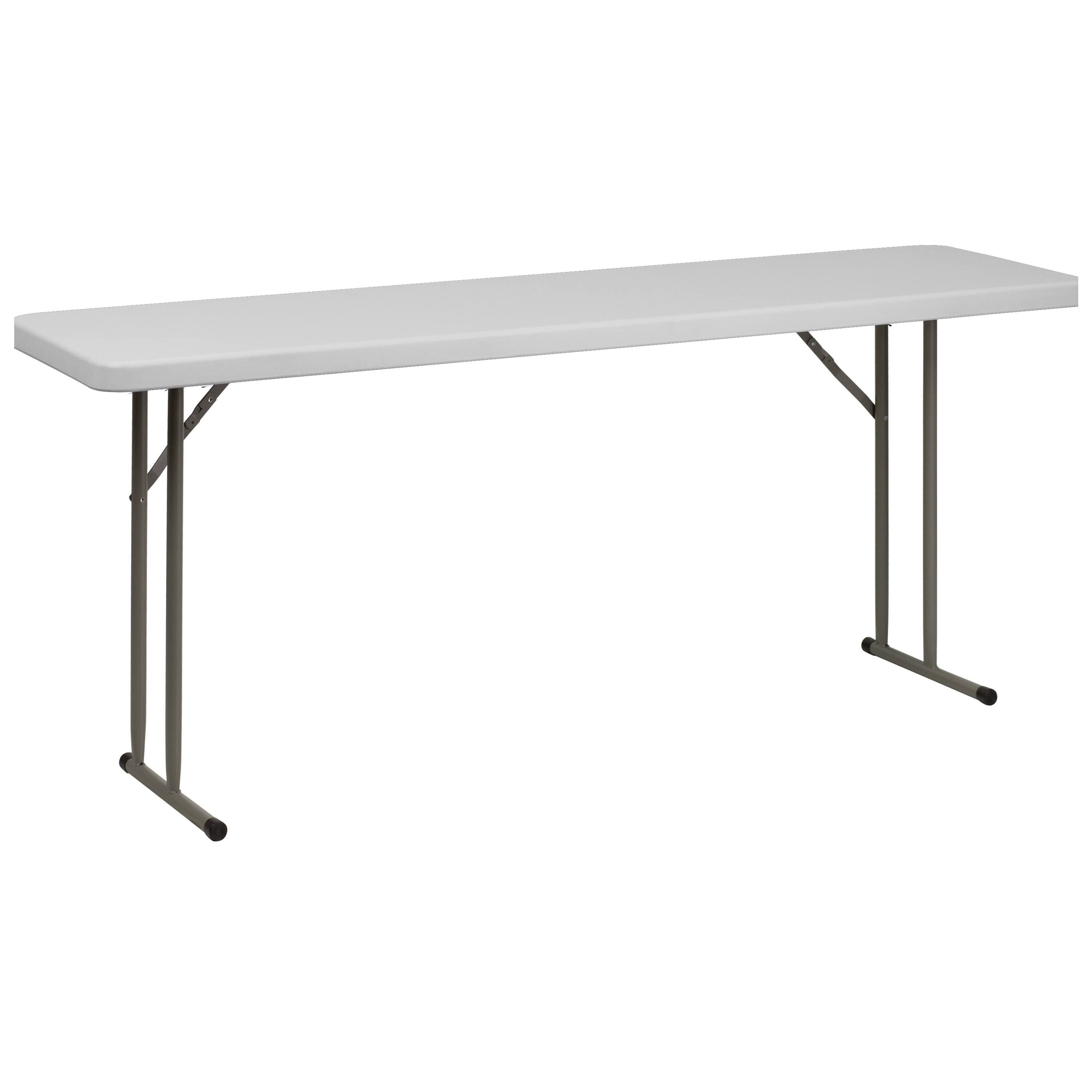 Alt View 2. Emma + Oliver - 6-Foot Plastic Folding Training Table Set with 2 Crown Back Stack Chairs - Burgundy.