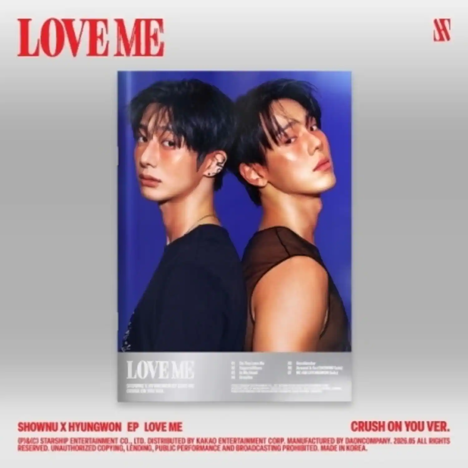 Shownu X Hyungwon - Love Me - Crush On You Version   - COMPACT DISCS [CD]