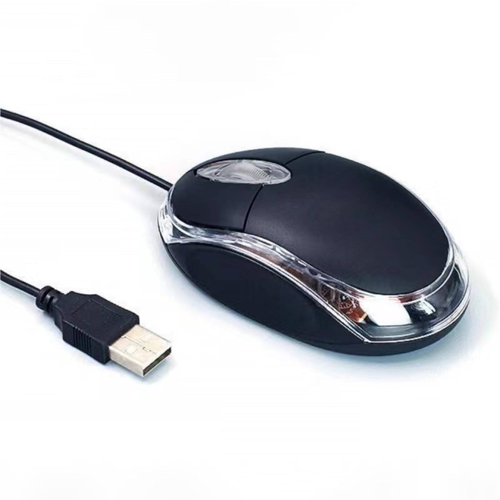 Left. Comfort Essence - Wired Mini Optical Mouse Computer With Usb For Laptop Pc Desktop Mice Compatible Windows Linux Fit... - 10 pack black.