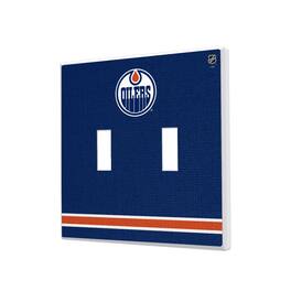 Keyscaper - Edmonton Oilers Double Toggle Lightswitch Plate - Multicolor