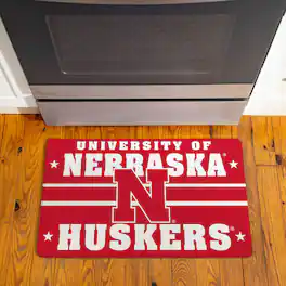 Evergreen Enterprises - Nebraska Huskers 18" x 30" Anti-Fatigue Comfort Indoor Mat - Multicolor