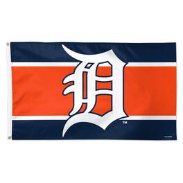 WinCraft - Detroit Tigers 3' x 5' Horizontal Stripe Deluxe Single-Sided Flag - Multicolor