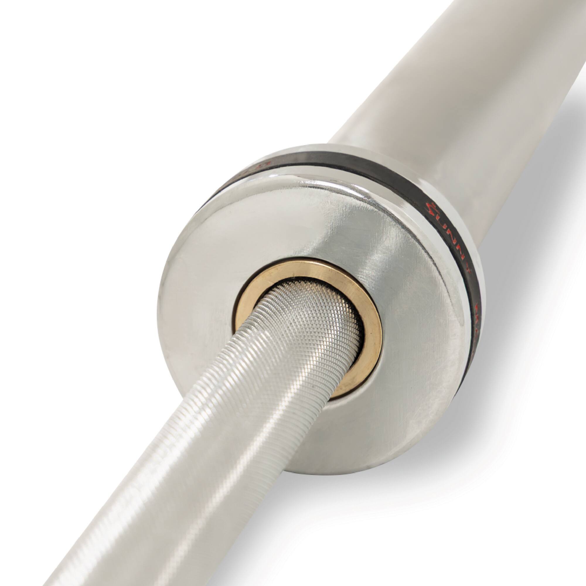 Alt View 1. Sunny Health & Fitness - 79” (6.6 ft) Olympic Barbell Bar - Silver.