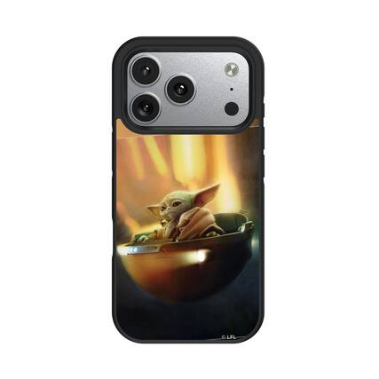 Front. Keyscaper - Star Wars: The Mandalorian Portrait Bump Phone Case - Apple iPhone 17 Pro - Grogu.
