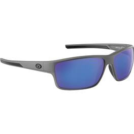 Flying Fisherman - Unisex's Mojarra Sunglasses, Matte Gray Frame/Smoke-Blue Mirror Lens, Medium - Matte Gray/Smoke-Blue Mirror