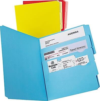 Pendaflex - Divide it Up Recycled File Folder, 1/3-Cut Tab, Assorted, Letter Size, 12/Pack (10773) - Assorted Colors