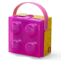 Room Copenhagen - LEGO: Storage Case/Lunch Box W/ Handle in Translucent Violet - Front_Zoom