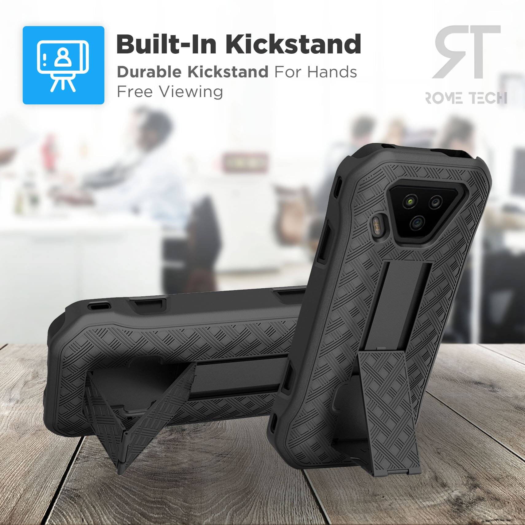 Built-In Kickstand  
Durable Kickstand For Hands Free Viewing  
ROME TECH