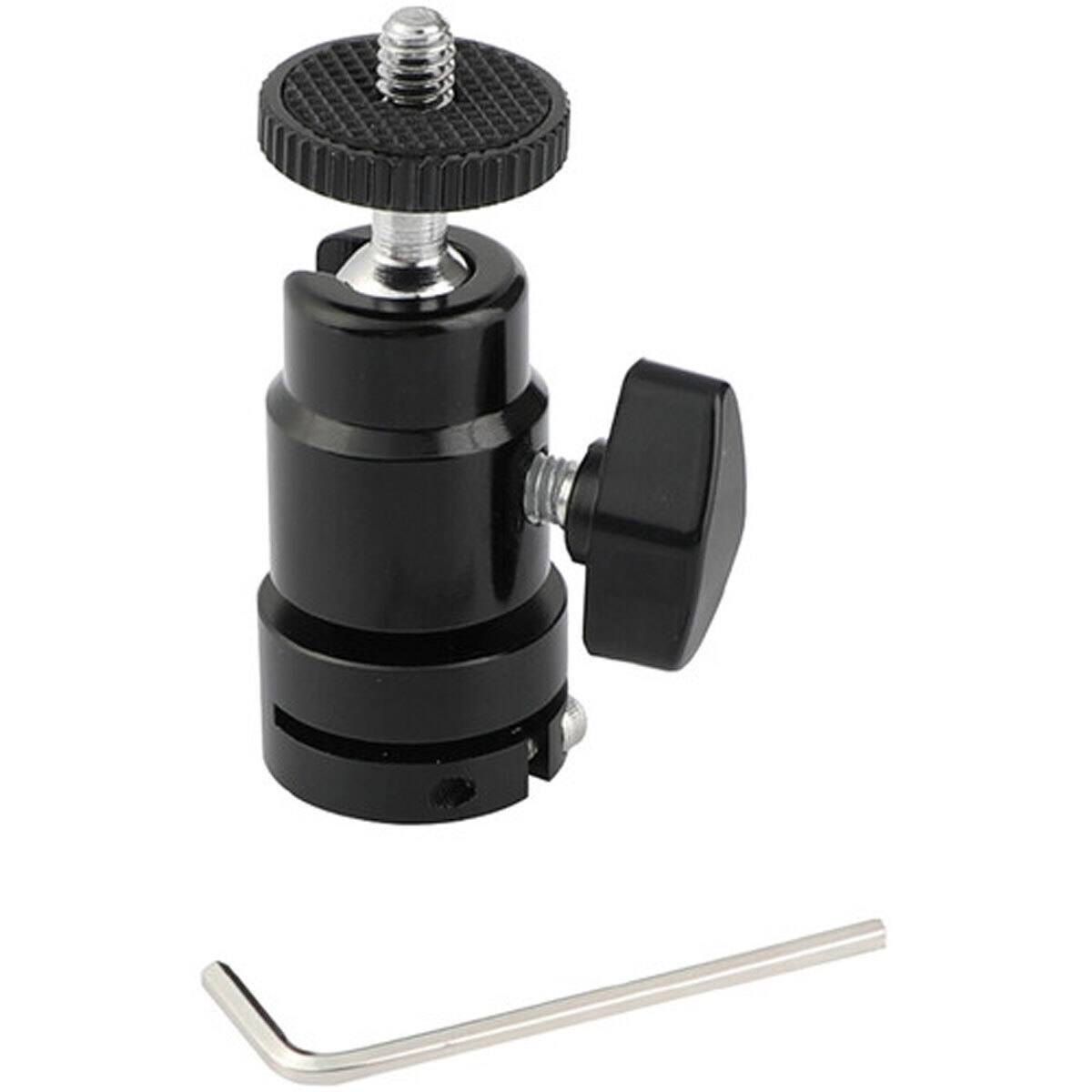 Front. CAMVATE - CAMVATE Versatile Support Holder Ball Head with 1/4"-20 Male Thread Mount and 15mm Rod Port.