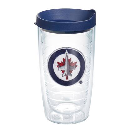 Front. Tervis - Winnipeg Jets 16oz. Emblem Classic Tumbler - Multicolor.