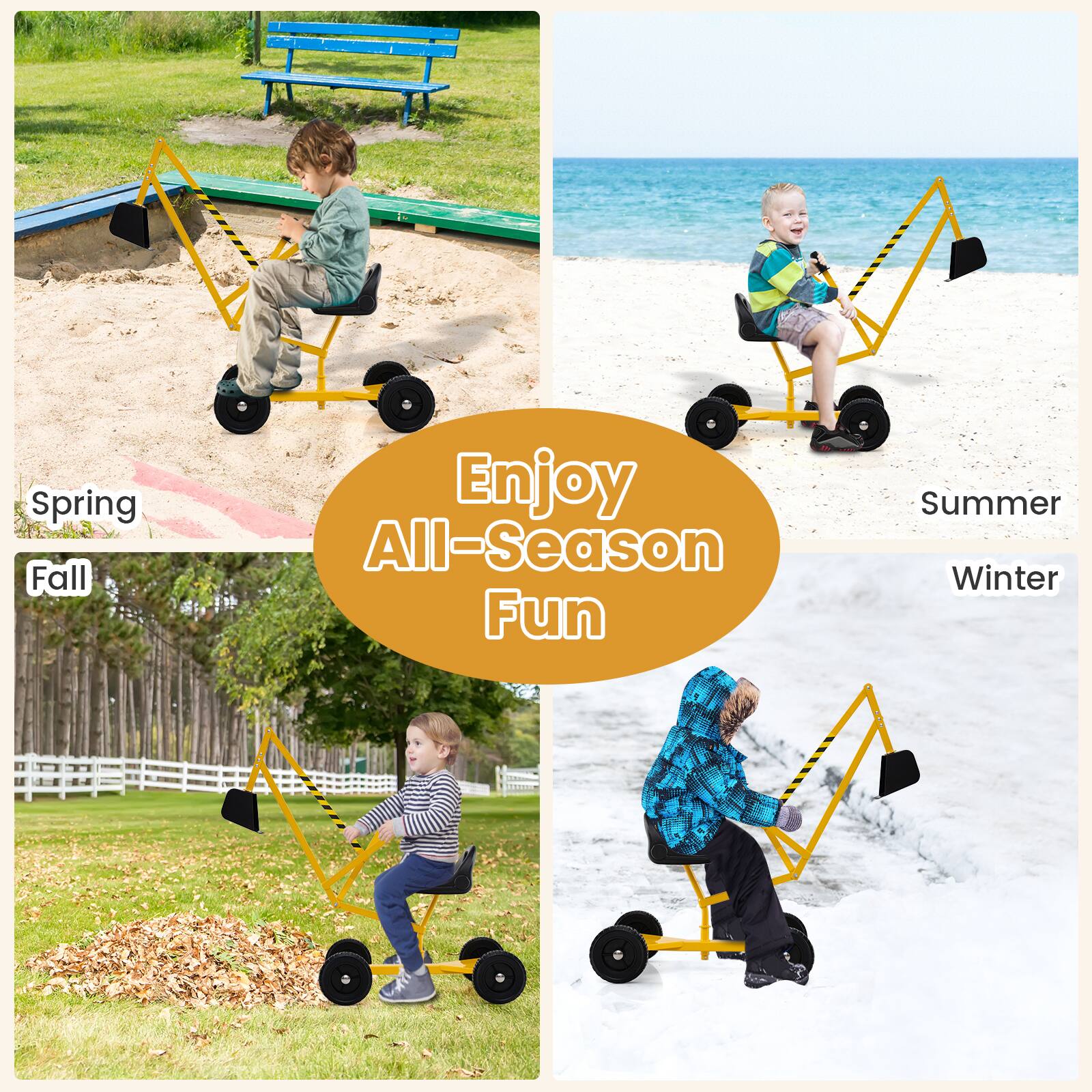 Enjoy All-Season Fun

Spring  
Fall  
Summer  
Winter