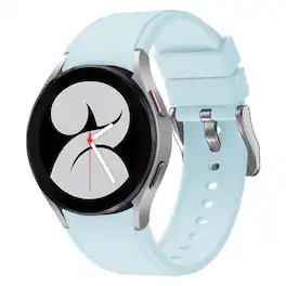 StrapsCo - Active Band Silicone Rubber Watch Strap For Samsung Galaxy Watch 7 - Light Blue