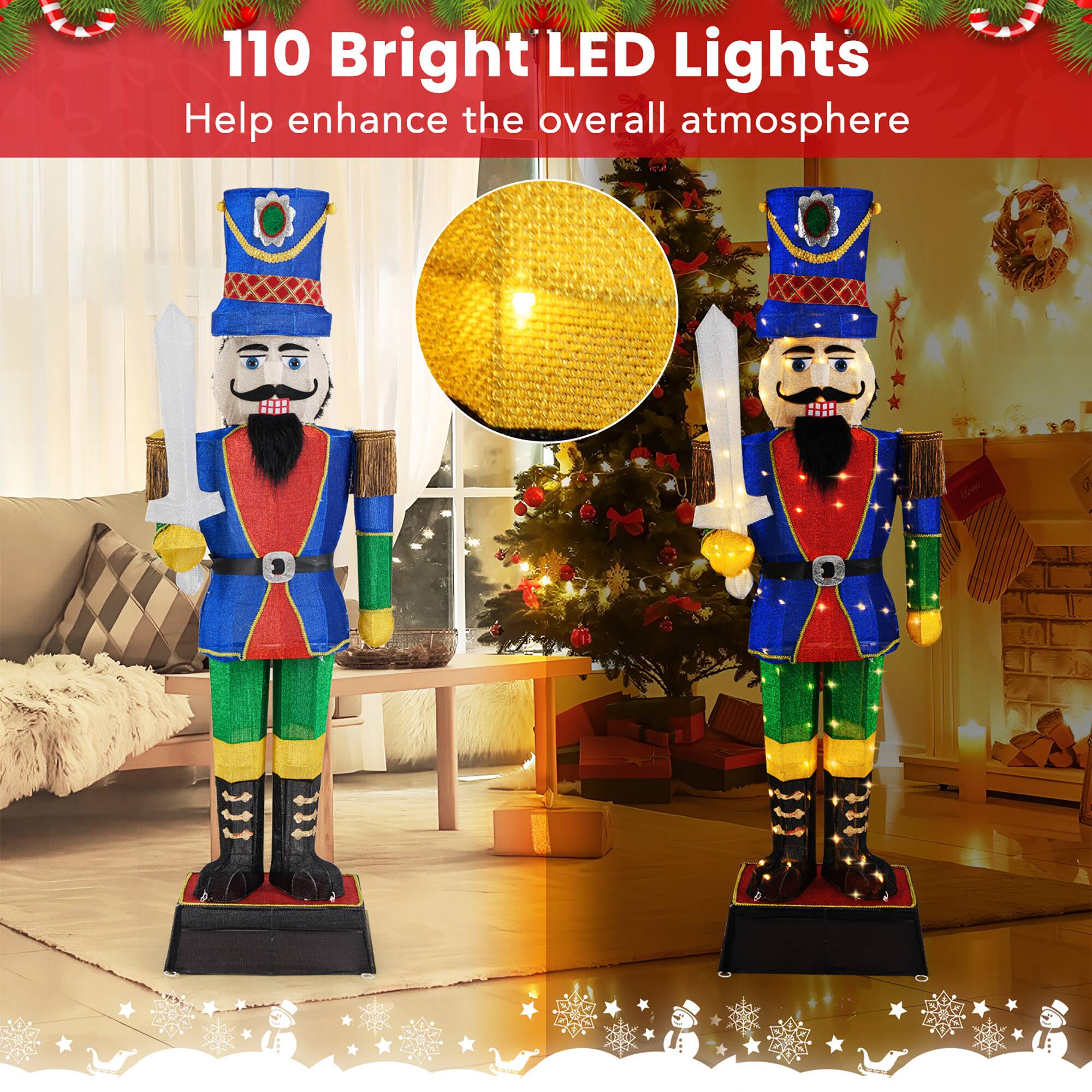 110 Bright LED Lights  
Help enhance the overall atmosphere