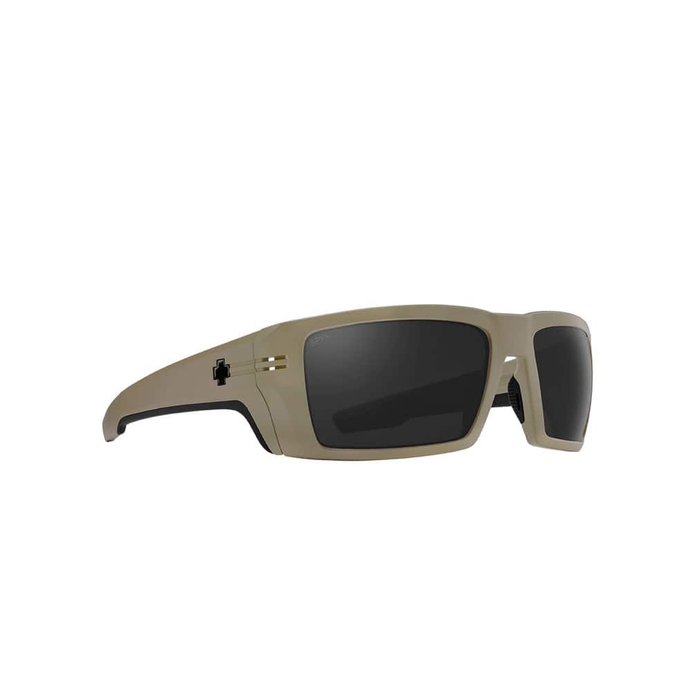 Spy Optic - Spy Polarized Rectangular Rebar ANSI Sunglasses Sand Matte with Happy Gray Lens - Black/Gray price history on PriceWatchPro