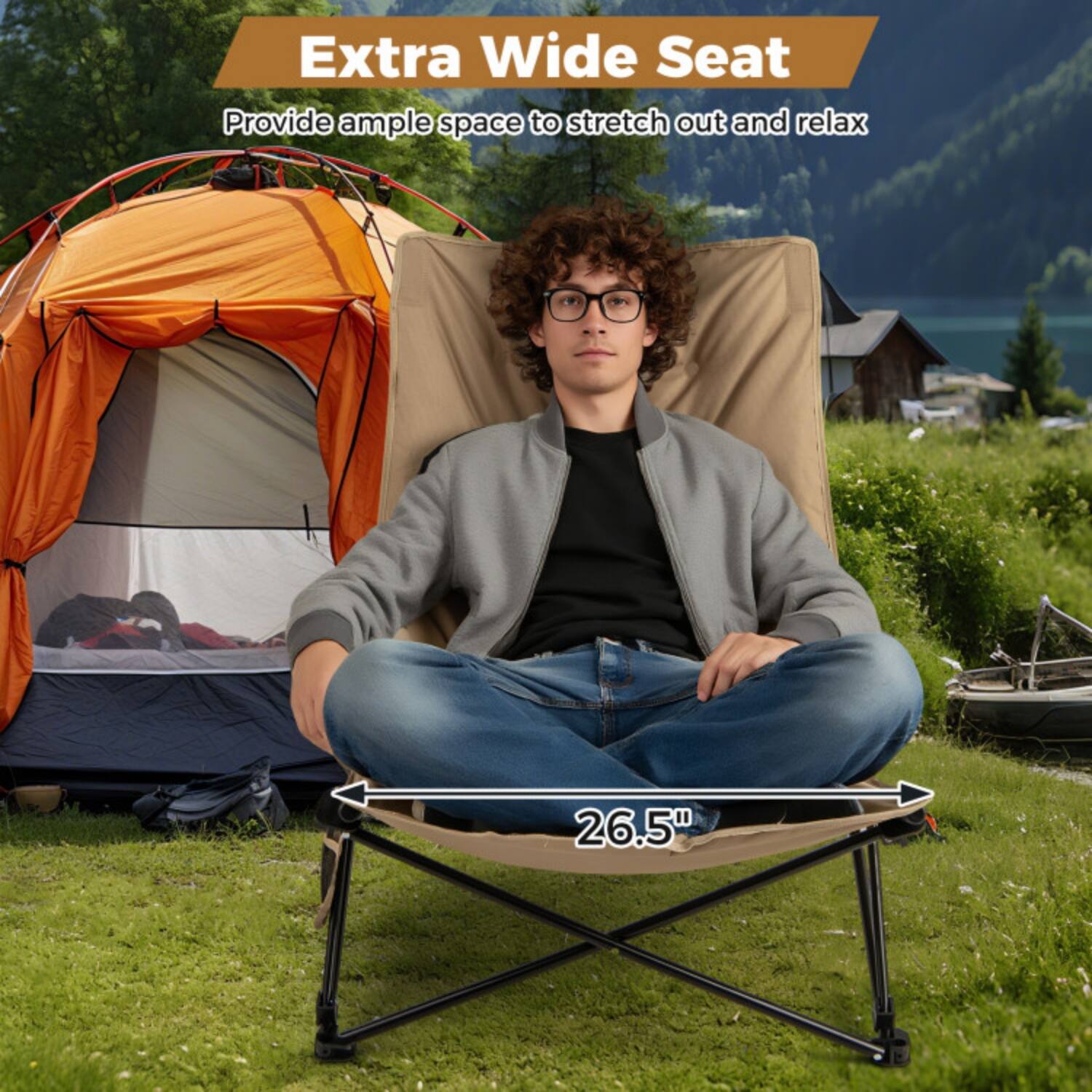 Extra Wide Seat  
Provide ample space to stretch out and relax  
26.5"