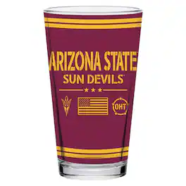 Indigo Falls - Arizona State Sun Devils 16oz. OHT Military Appreciation Pint Glass - Multicolor
