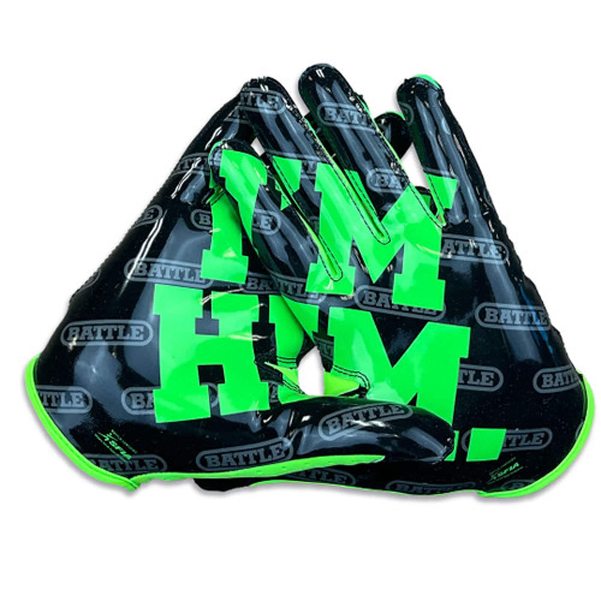 "Battle Sports - Adult ""I'M HIM"" Doom Speed Receiver Football Glove - Xlarge - Neon Green/Black" price history on PriceWatchPro