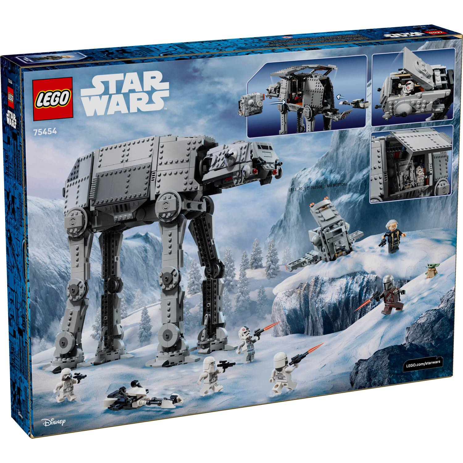 - 2d STAR E LEGO M WARS B 75454 A L20S03, EI L 30 P6F5OR I MA POTTOM LEPO.com/starware Disney