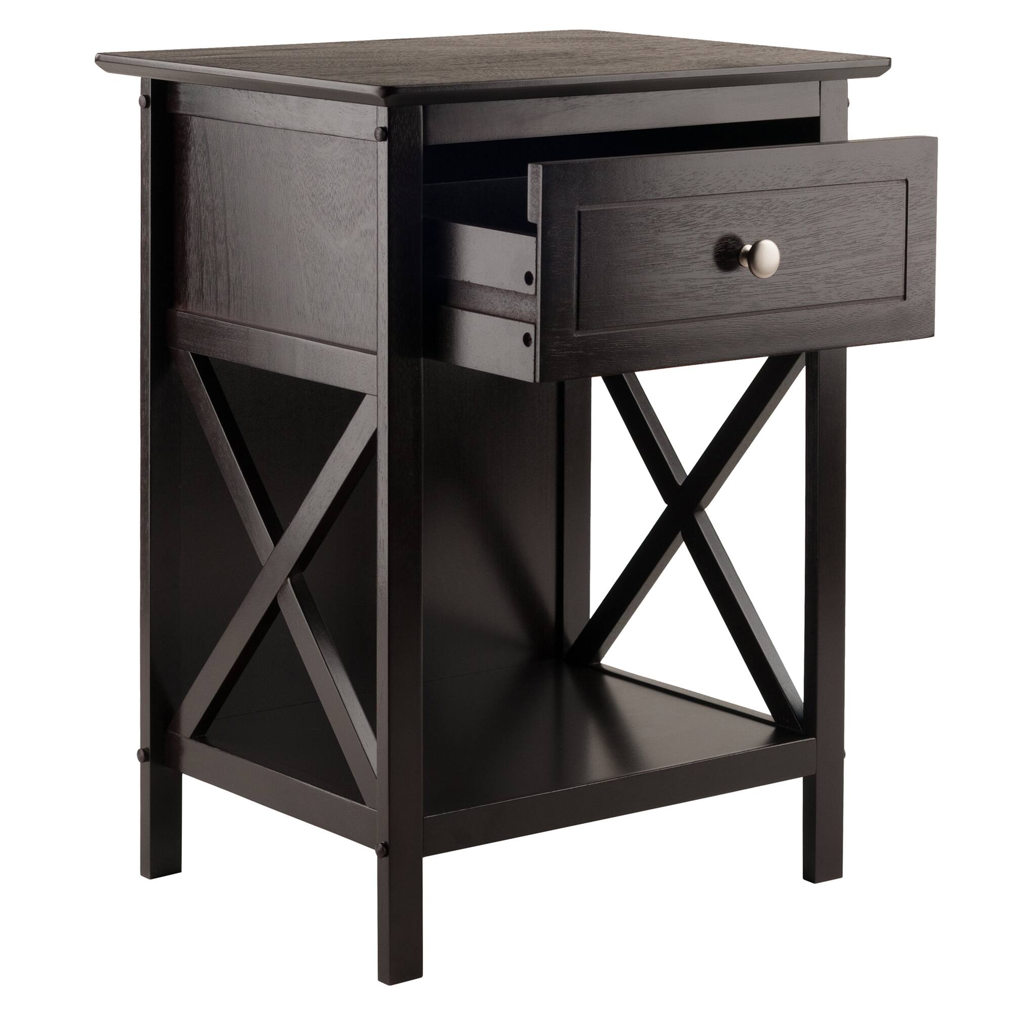 Angle. Winsome Wood - Xylia Accent Table, Nightstand - Coffee.