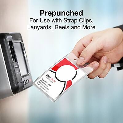 Prepunched  
For Use with Strap Clips, Lanyards, Reels and More  

JGHN 10 SMITH  
Blood Number: 0000 - inoa000