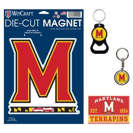 WinCraft - Maryland Terrapins 4-Pack Key Rings and Magnets Set - Multicolor