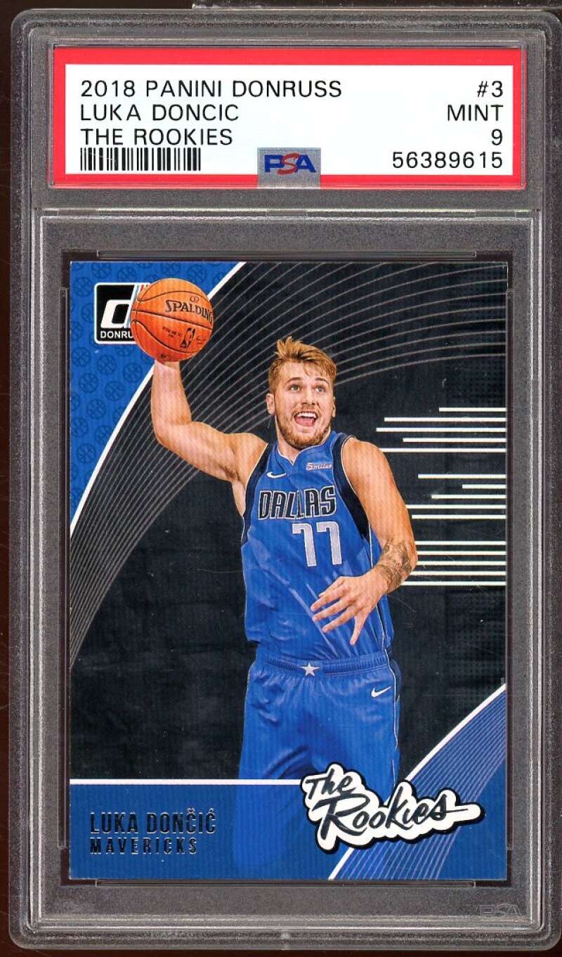 Luka Doncic Rookie Card 2018-19 Panini Donruss The Rookies #3 PSA 9