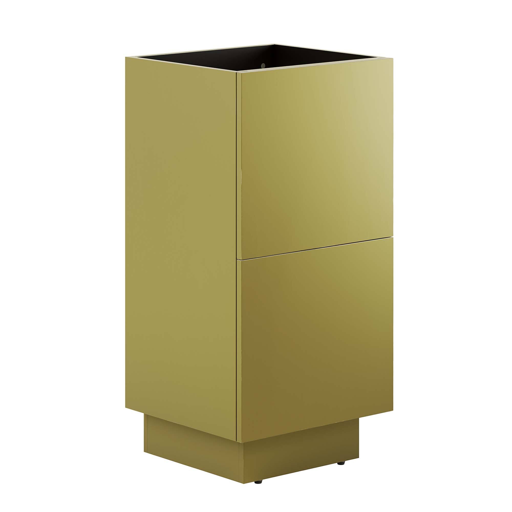 Angle. Modway - Quantum Bathroom Cabinet Basin Not Included by Modway - Gold.