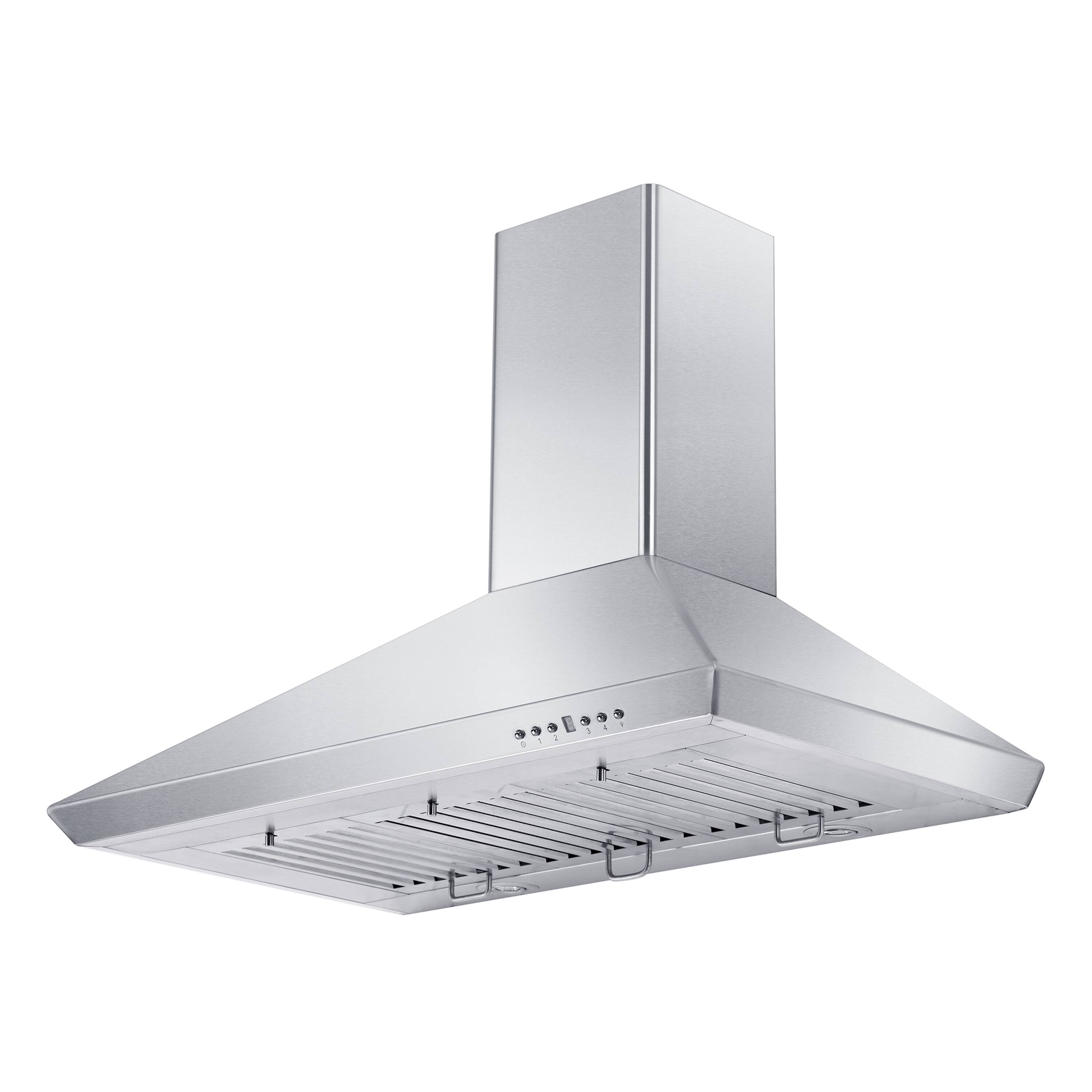 Back. ZLINE - ZLINE 36 in. Convertible Vent Wall Mount Range Hood in Stainless Steel (KF-36) - Stainless steel.