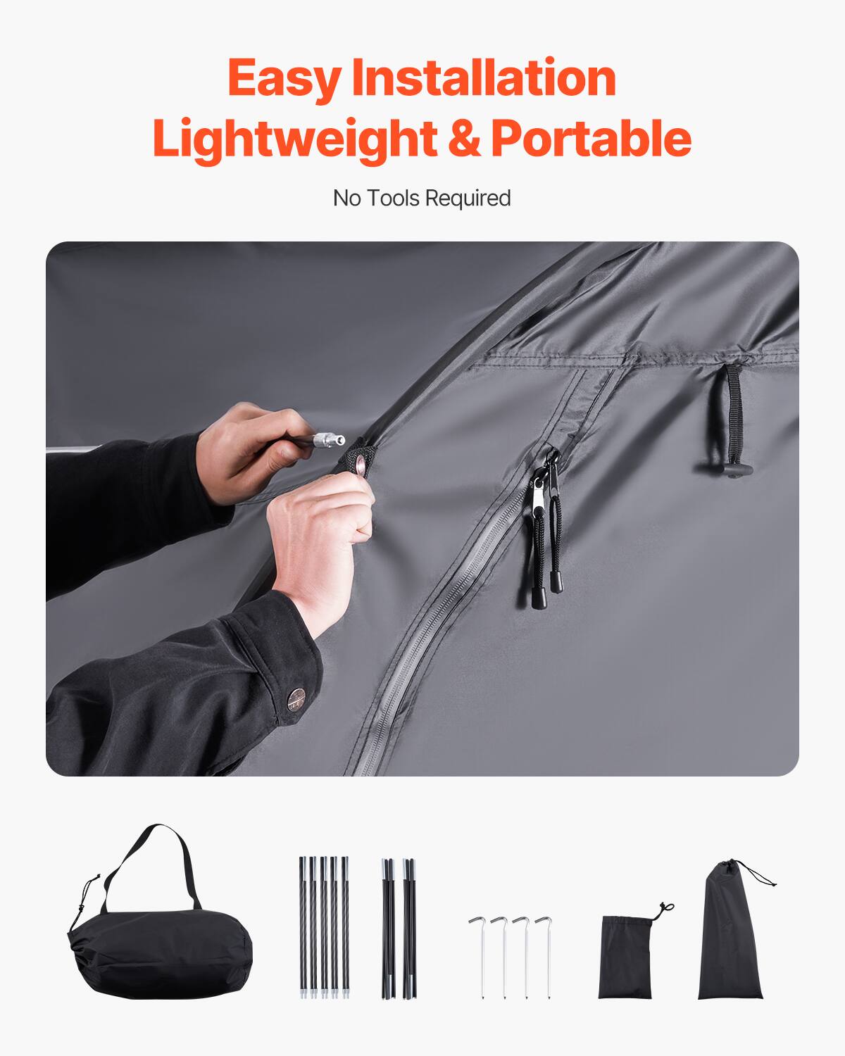 Easy Installation
Lightweight & Portable
No Tools Required