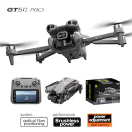 BEARSOLIM - Foldable Brushless Drone with Dual HD Cameras, Obstacle Avoidance & 20-Min Flight Time