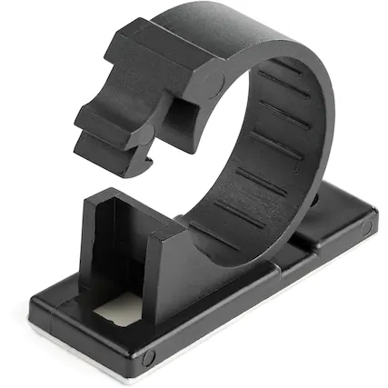 Front. StarTech.com - StarTech 100 Self Adhesive Cable Management Clips - Ethernet/Network Cable/Office Desk Cord Organizer.