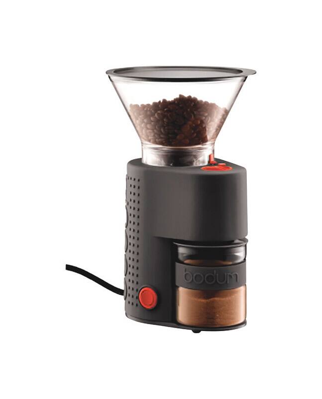 Angle. Bodum - Bodum Bistro Black Plastic/Steel 220 gm Coffee Grinder - Black.