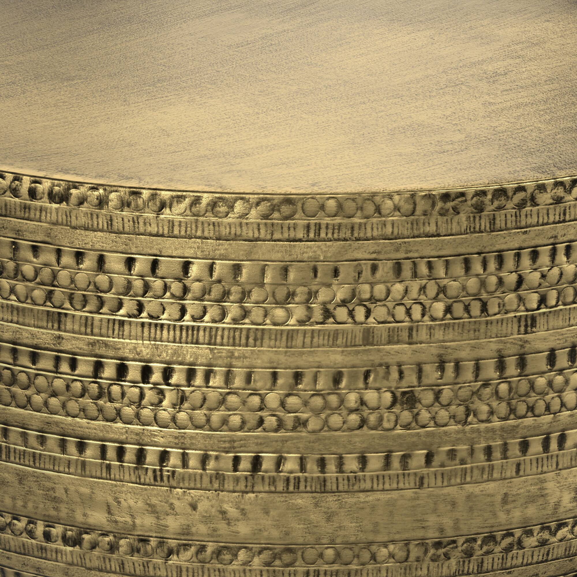 Alt View 14. Simpli Home - Johnsen Metal Coffee Table - Antique Gold.