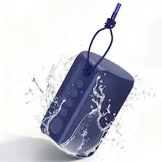 Front. VILINICE - Portable Bluetooth Speaker IPX7 Waterproof Wireless Mini Speaker Bluetooth 5.0 TWS Rechargeable - Blue.