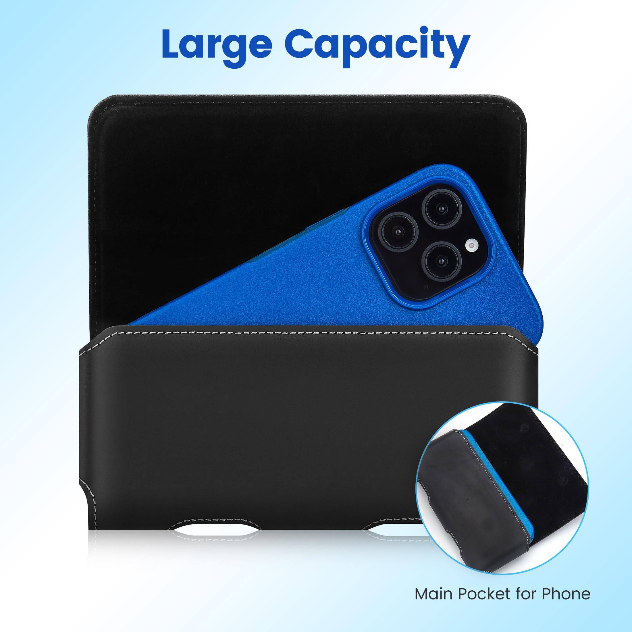 Large Capacity

Main Pocket for Phone